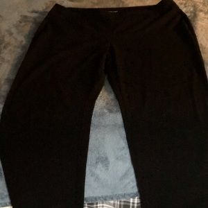 ROZ & ALI  pull on black dress pants